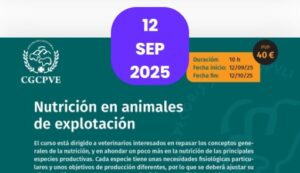 Curso online: “Nutrición en animales de explotación”, 12 de septiembre