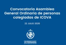 Convocatoria Asamblea General Ordinaria de personas colegiadas de ICOVA